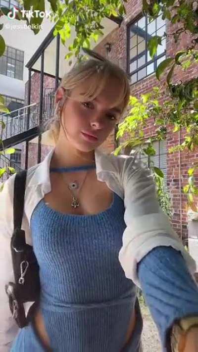 blue body, open pants