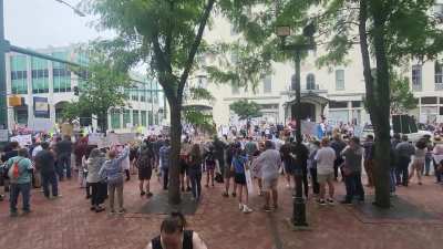 Big turnout at the No Kings protest!