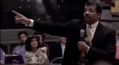 Neil deGrasse Tyson explaining physics of the 'Salmon Cannon'.