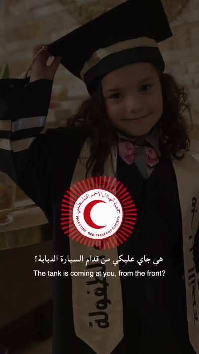 Red Crescent releases another new audio of the final moments of 6yrsold Hind Rajab murdered by the IOF. Trapped in a car with bodies of her relatives shot dead by IOF, surrounded by Israeli tanks desperately hoping for an ambulance to come & get her o