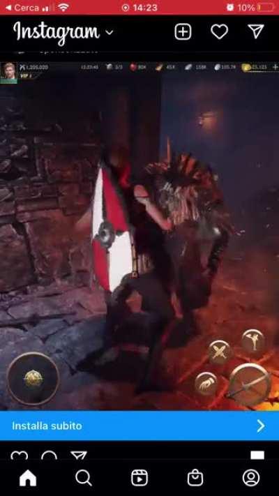 Ehm… Are mobile game ads even allowed to do this? That’s Gwyn with a shield lmao