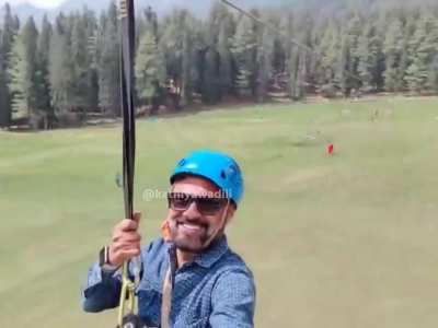 Tourist captures Pahalgam attack on zip line ride