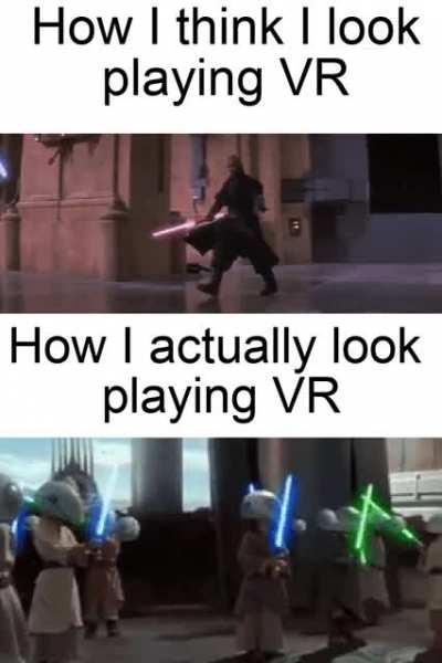 How I feel in Beatsaber vs how I actually look