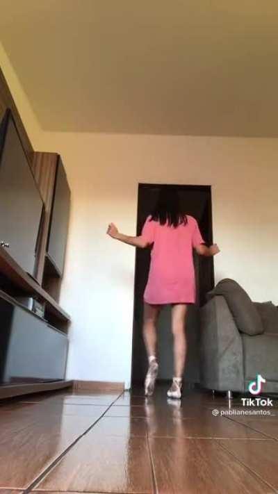 A ballerina's legs...