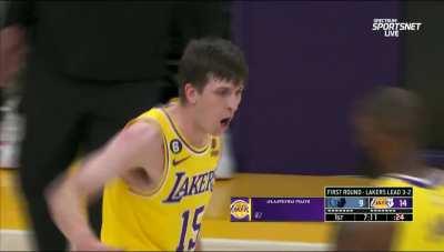 [Highlight] Austin Reaves splashes from 3 as Lakers go on a 9-0 run