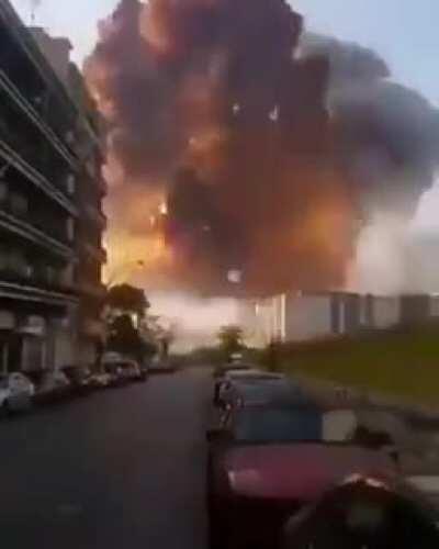 Closest footage of the explosion I’ve seen