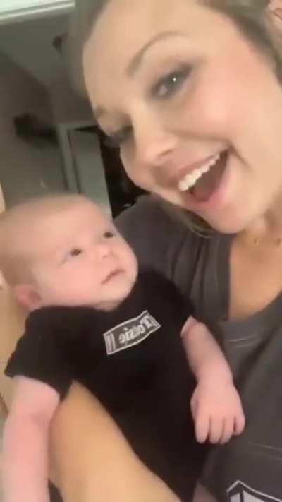 Baby has the timing of a comedic genius