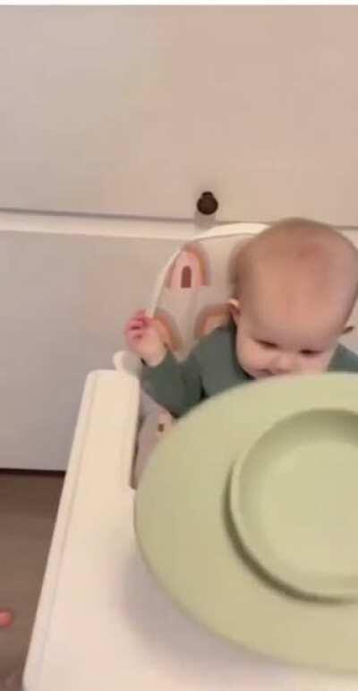 To stop the baby from throwing the bowl
