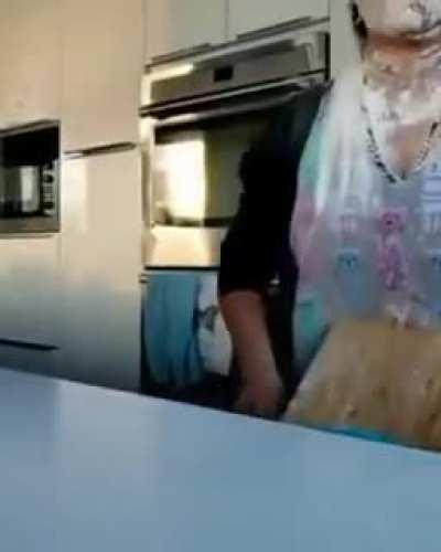 How not to roll dough.