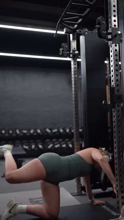 working on her mobility