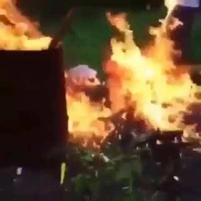 Add a little bit of gasoline to the mix...