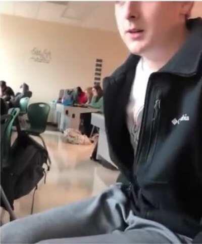 I think the cough covered it up