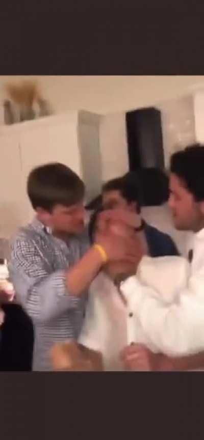 humans preventing their friend from getting salmonella poisoning