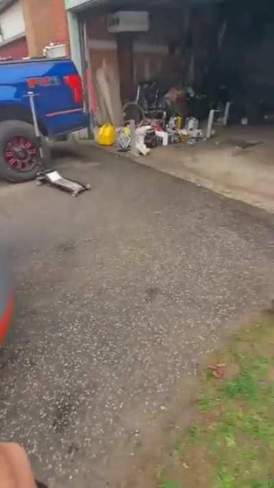 My MITSUBISHI EVO 9 Group A. We don't do this very often, because as you hear this thing is loud. It is freshly built Group A car we built piece by piece.