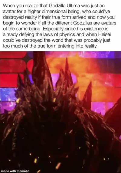 When you understand Godzilla Singular Point too well