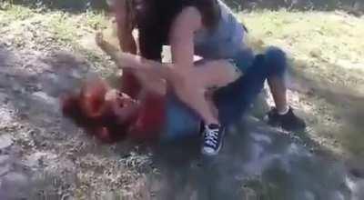 redhead gets beat