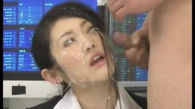 Reporter Rio Takashima ends up the one being covered during Tonight's News (Decensored)