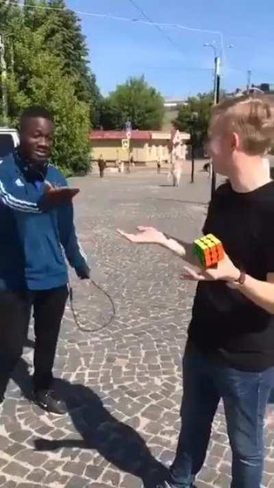 Magic with rubik's cube