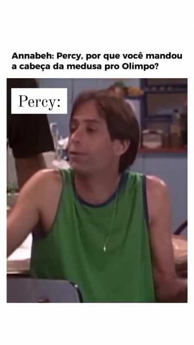 Escola Percy Jackson para quem quer ser impertinente! 🤭 Crédito: IG - @percyjackson_cade.meu.satiro