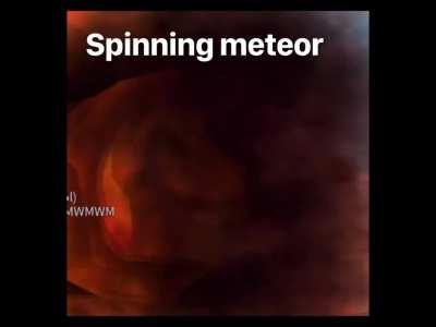 Spinning meteor