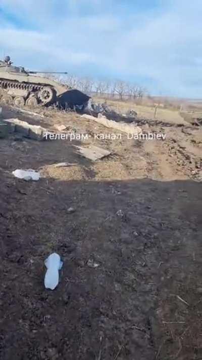 Ru pov: Footage of several military hardware of the Ukrainian Armed Forces left abandoned in the special military operation zone. Exact date and Location is unknown