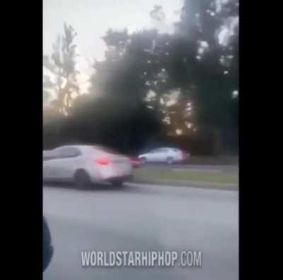 Barbie car spotted on Broad and then on the Bully