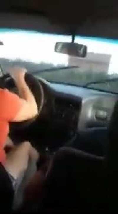 Mom learning how to drive