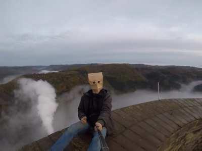 On the Edge, near 300 meters above the ground