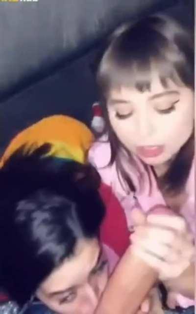 Big cock for 2 girls