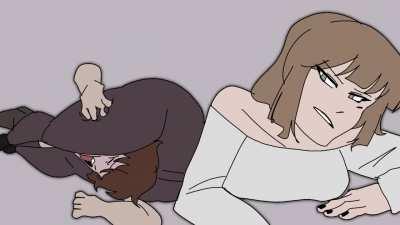 Mistress strong headscissor on Joey