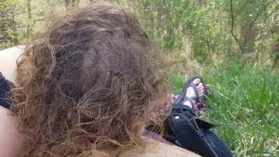 Public blowjob in nature [FM]