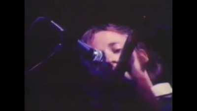 David Crosby, Stephen Stills, and Graham Nash perform Blackbird at Woodstock sometime around four in the morning on Monday, August 18, 1969, RIP David Crosby.