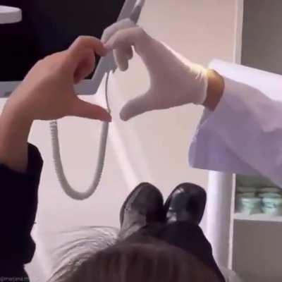 Nothing. Just Urvashi sensing response from cricketers