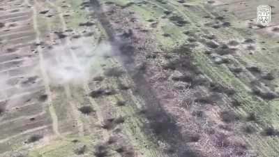 Compilation of Drone Drops in the Bakhmut Area by the Tactical Group Adam