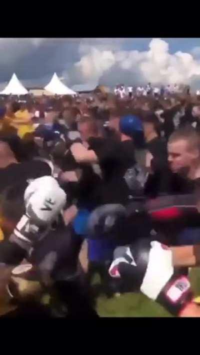 Apparently, Russia has a day set aside where two random groups of fighters just come together to fight each other? (Video credit: Russian Fight League)