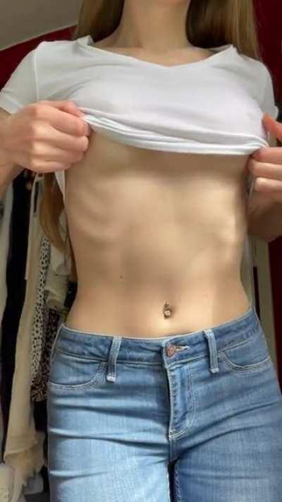 My friend is waiting for me and just honked, but I really wanted to show you my boobs before leaving 😜