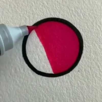 The way he fills the circle