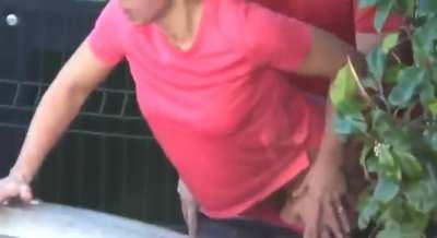 A hard outdoor fuck 🥒🍑💦🔥