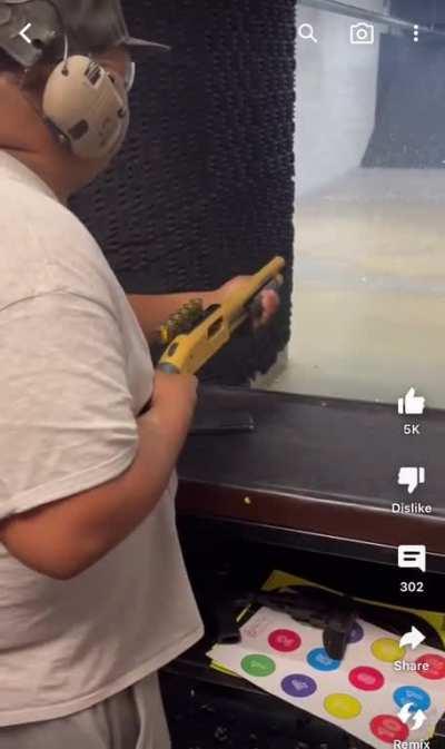 Idiots like this are why I can’t bring my shotguns to the range