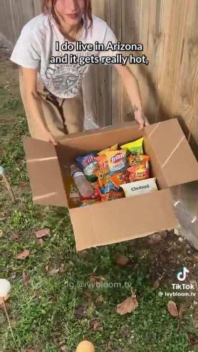 This girl makes all her guests use the bathroom outside in the backyard!