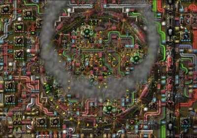 My take on Kovarex: Circle nuketrain violently swinging from centrifuge to centrifuge as needed, so they share the same cargo wagon. Spins rapidly when not in use for faster response time.