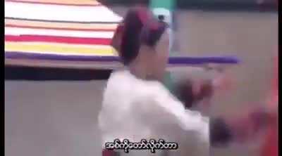 I can tell he is expert in throwing knife