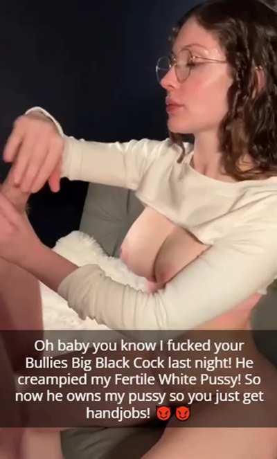 You just love her telling you her BBC fantasies!