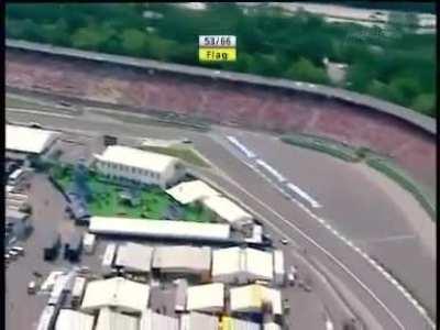 Kimi Raikkonen high speed rear wing failure, German Grand Prix 2004