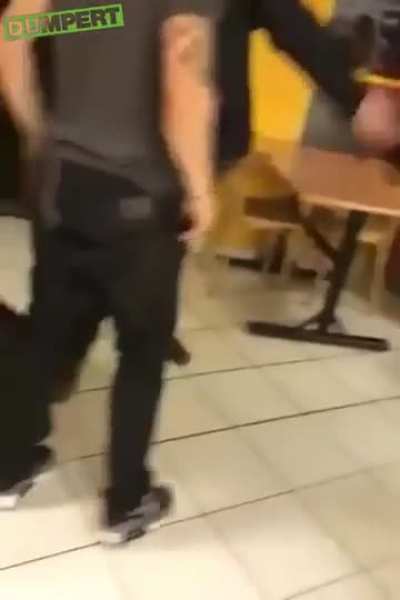 2 drunks in a snack bar getting karma.