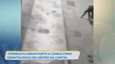 'Clumsy' thief falls from the 2nd floor of a building face down, stolen television lands on criminal's head - unfortunately he still got away with it