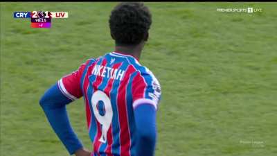 Crystal Palace [2]-1 Liverpool - Nketiah 90+7'