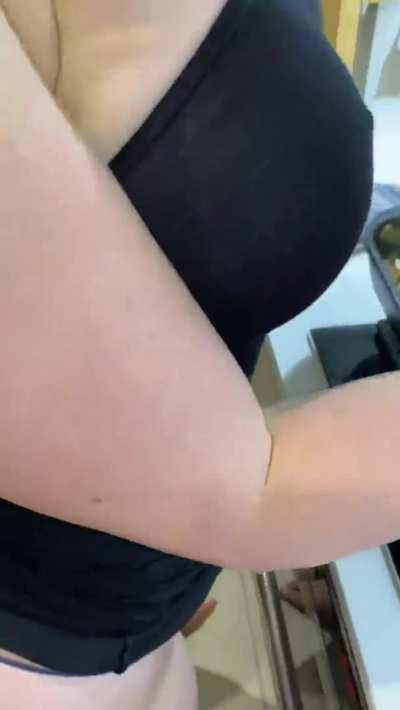 Grabbing Bimbo Ass and Tits