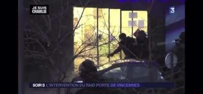 Paris hostage taker killed in a flamboyant dance.