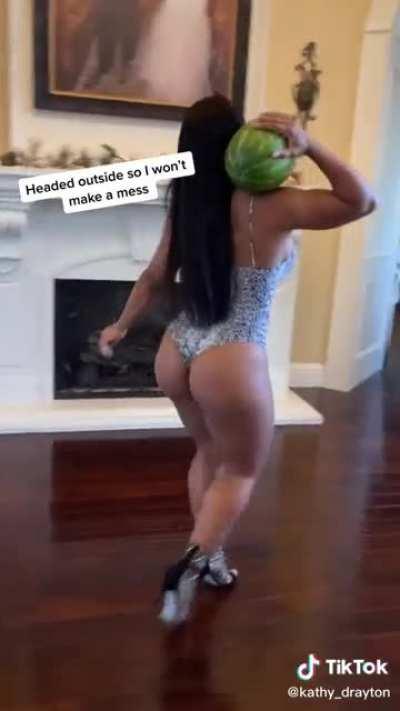 Can she crush a 🍉